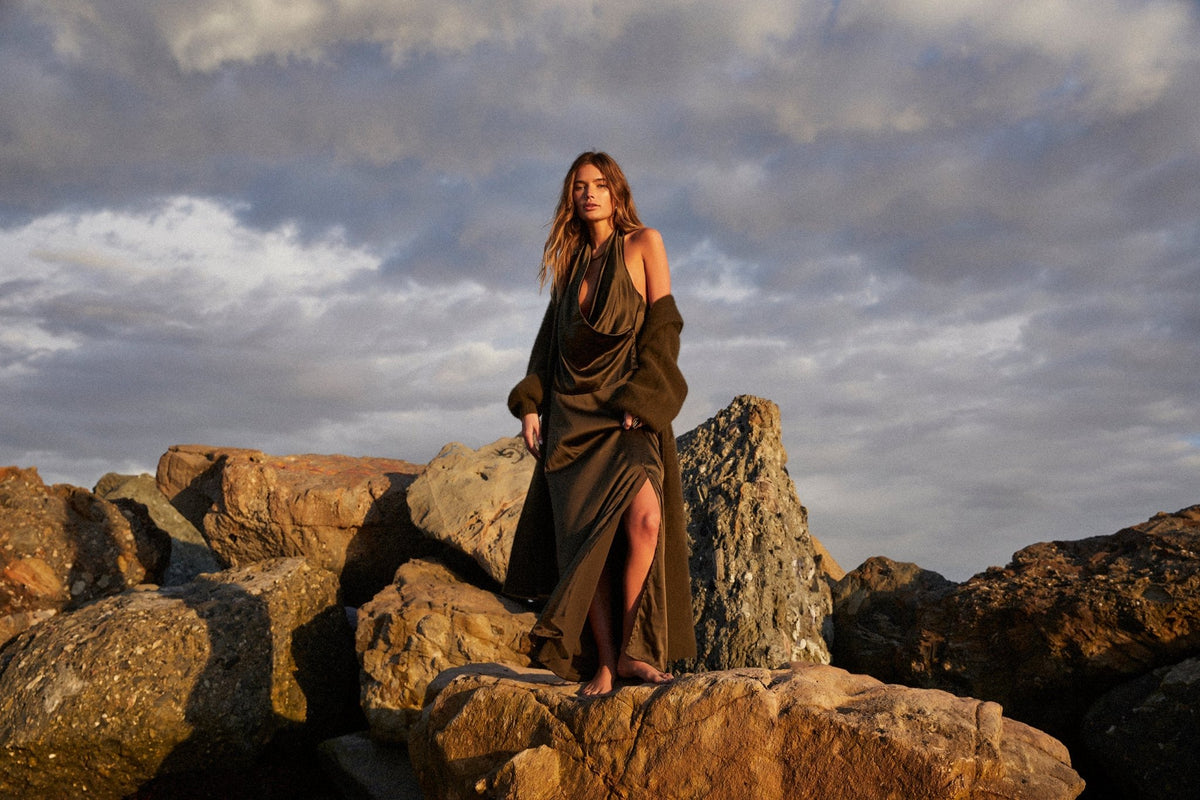 Olive Affair: Embrace Nature's Enigmatic Charm - +Beryll Worn By Good People