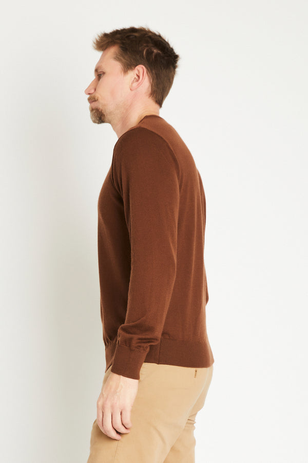 +Beryll Enzo Cashmere Sweater | Chocolate