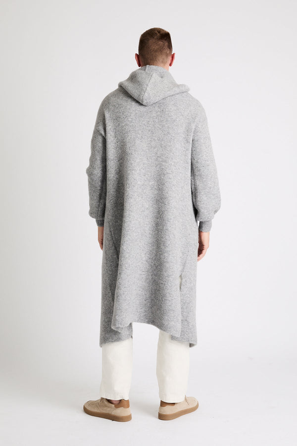 +Beryll Alvaro Cashmere Coat with Hood | Light Gray - +Beryll Worn By Good People