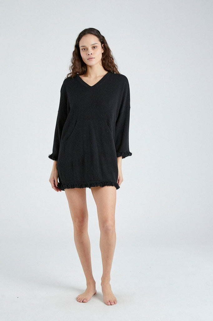 +Beryll Cashmere Mini Dress | Rock Black - +Beryll Worn By Good People