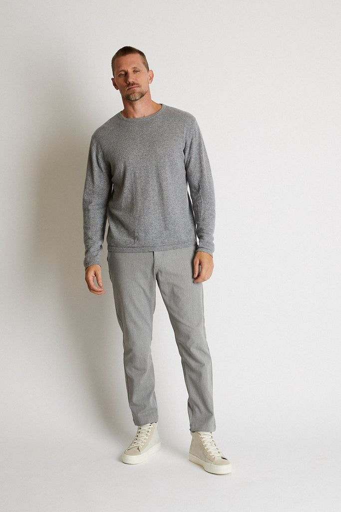 +Beryll Cashmere Sweater Tim | Pebble Gray - +Beryll Worn By Good People
