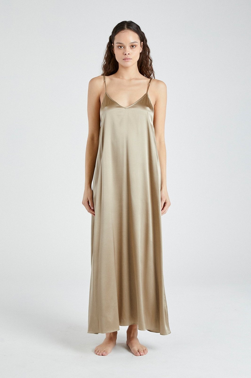 +Beryll Silk Maxi Dress Julie | Caramel - +Beryll Silk Dress Julie | Forest - +Beryll Worn By Good People