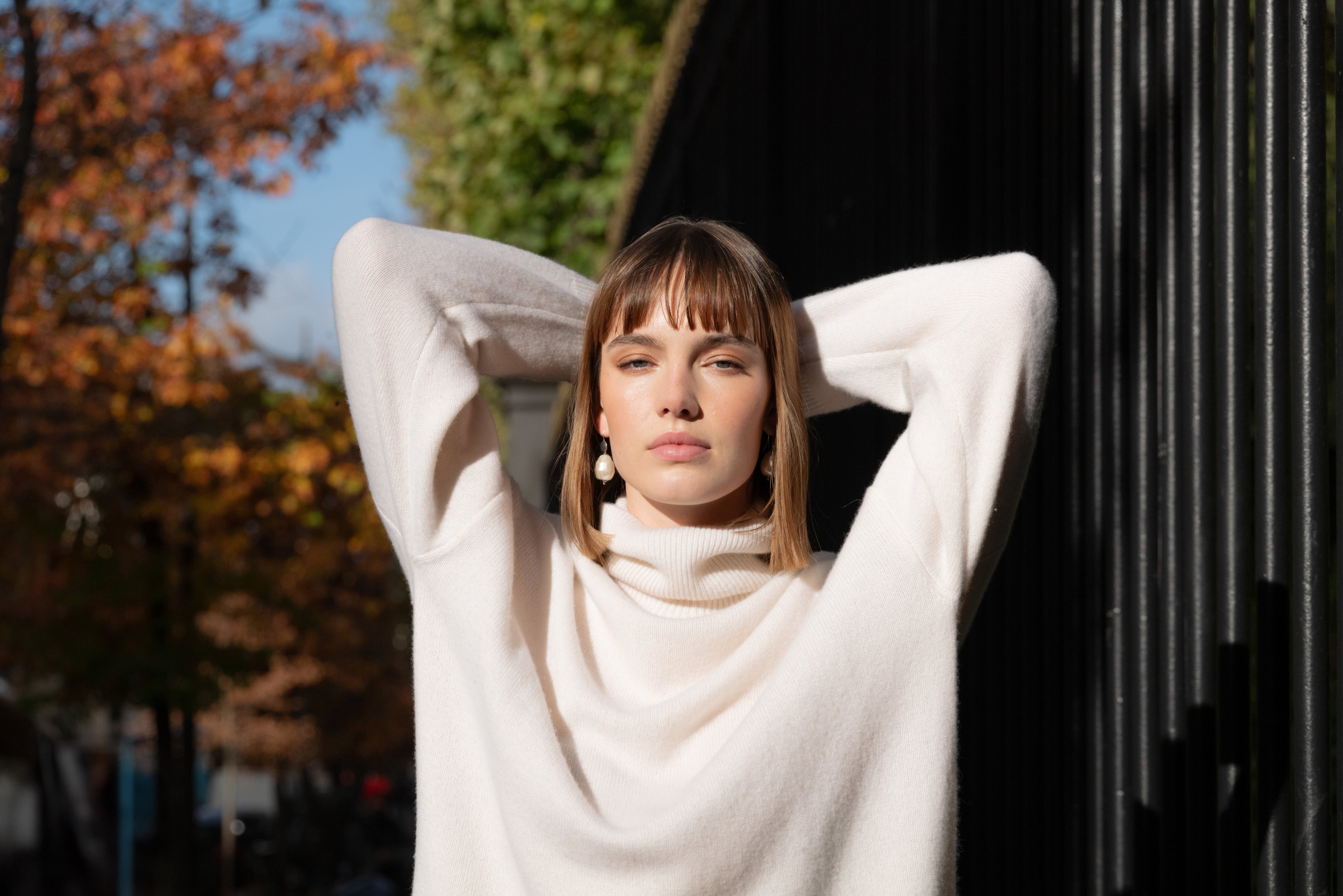 Youllyuu Women's 100% Merino Wool Mock Neck Sweater - Soft, Warm Pullover For Winter