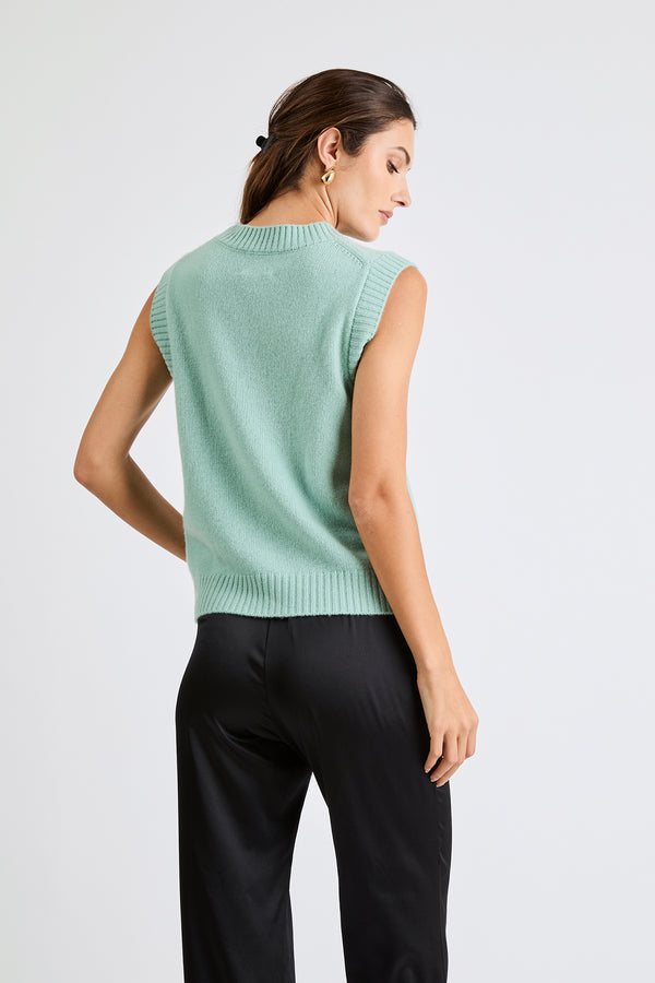 + Beryll Chloe Cashmere Top | Seafoam