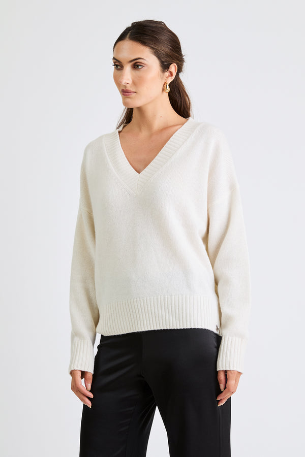 + Beryll Clyde Cashmere Sweater | Winter White