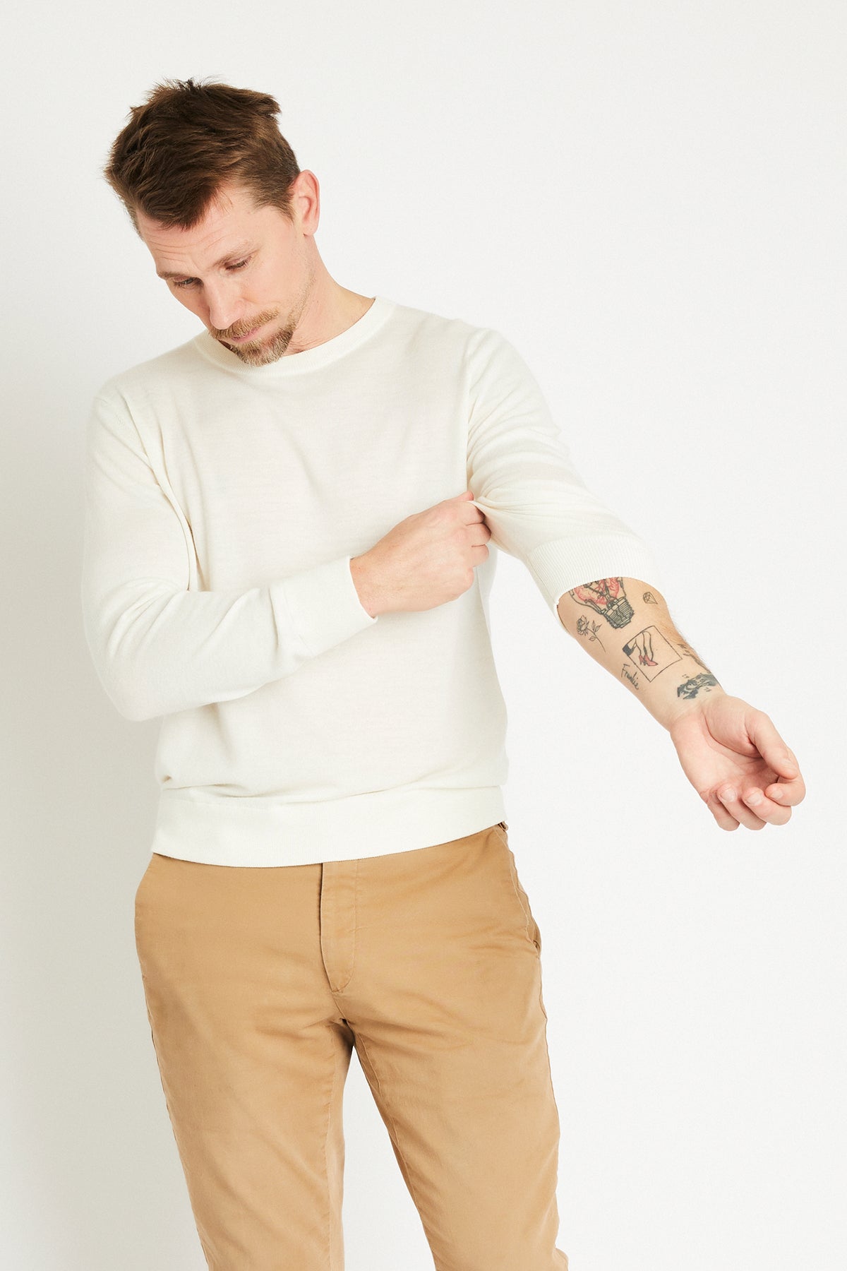 + Beryll Enzo Cashmere Sweater | Chalk - + Beryll Enzo Cashmere Sweater | Chalk