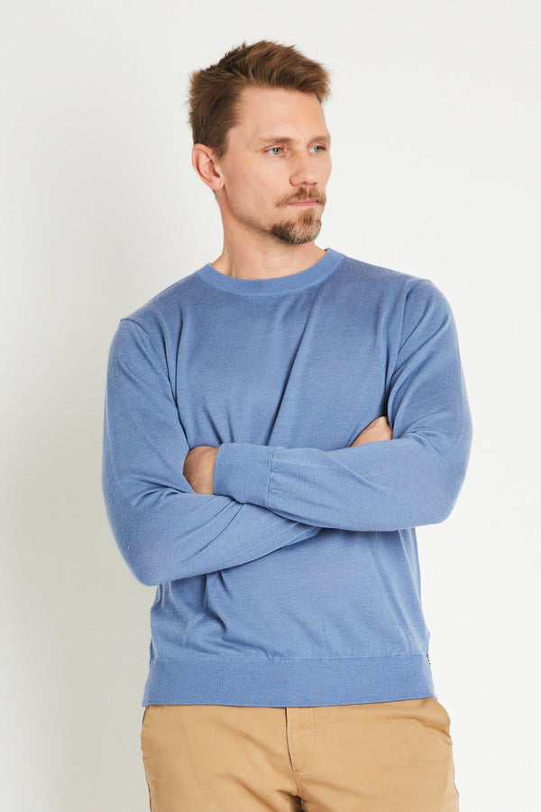 + Beryll Enzo Cashmere Sweater | Juicy Blue