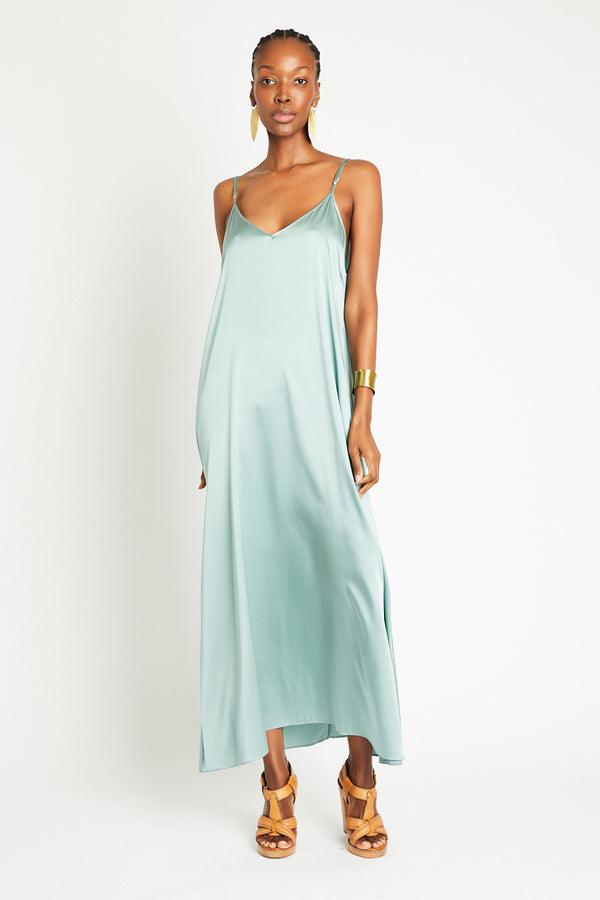 + Beryll Julie Silk Maxi Dress | Mint