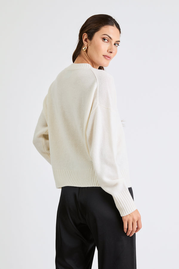 + Beryll Laurie Cashmere Sweater | Winter White