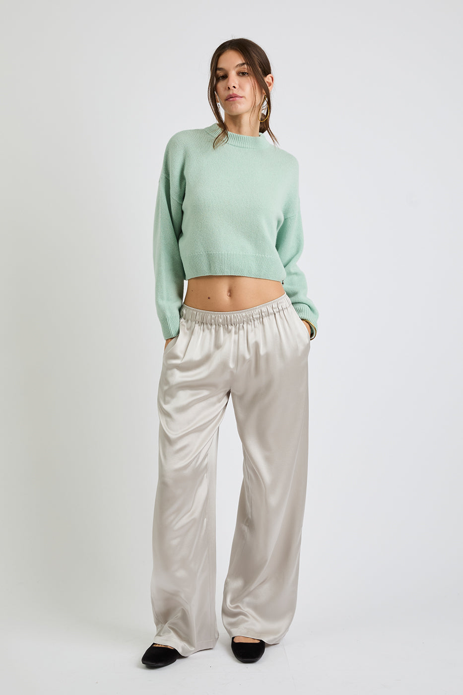 + Beryll Lena Silk Pants | Pearl - + Beryll Lena Silk Pants | Pearl