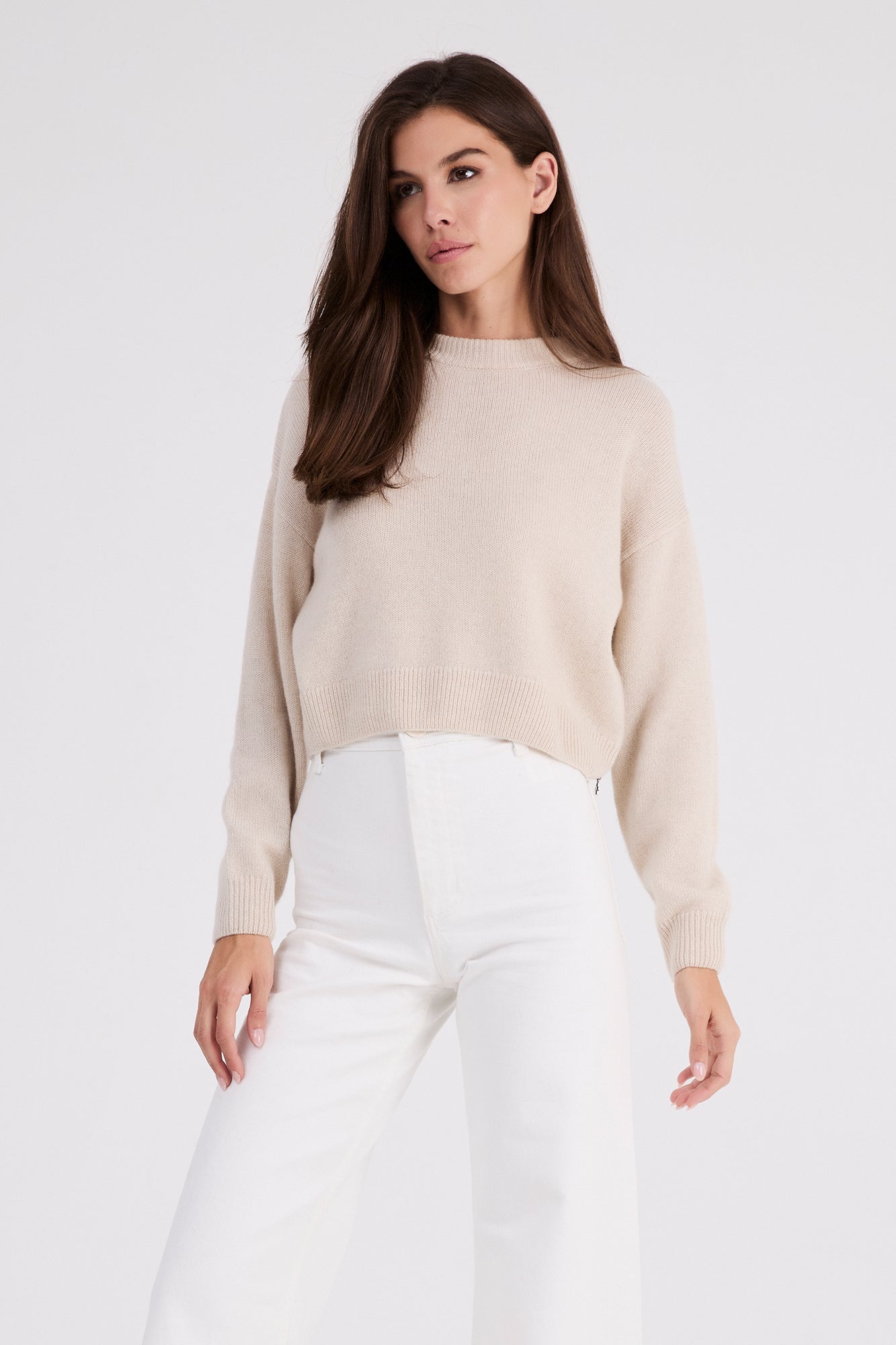 + Beryll Madison Cashmere Sweater | Shell Beach - + Beryll Madison Cashmere Sweater | Shell Beach