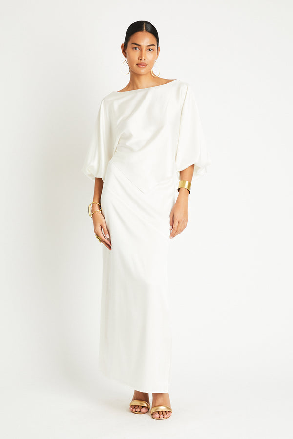 + Beryll Naomi Silk Skirt | Off-White