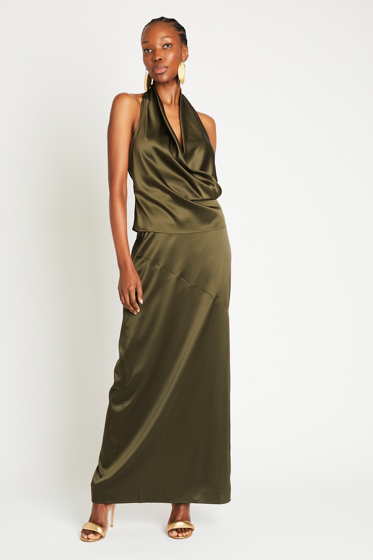 ミニスカート [The Row] Balmira Skirt in Silk Bumira Skirt Black in Silk and Viscose – The Row