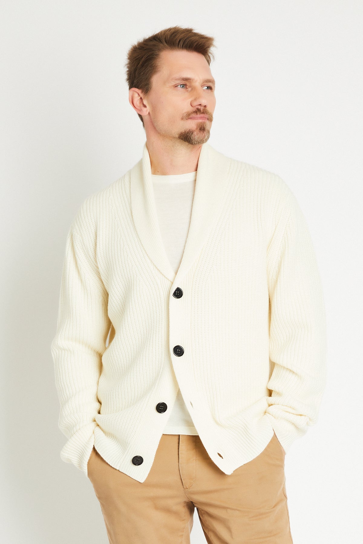 + Beryll Spencer Cashmere Cardigan | Chalk - + Beryll Spencer Cashmere Cardigan | Chalk