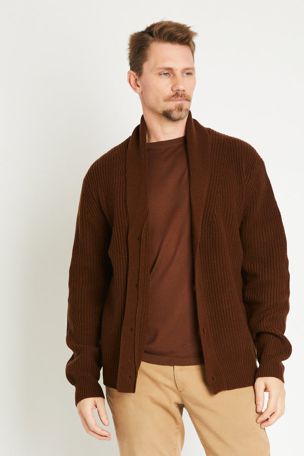 + Beryll Spencer Cashmere Cardigan | Chocolate