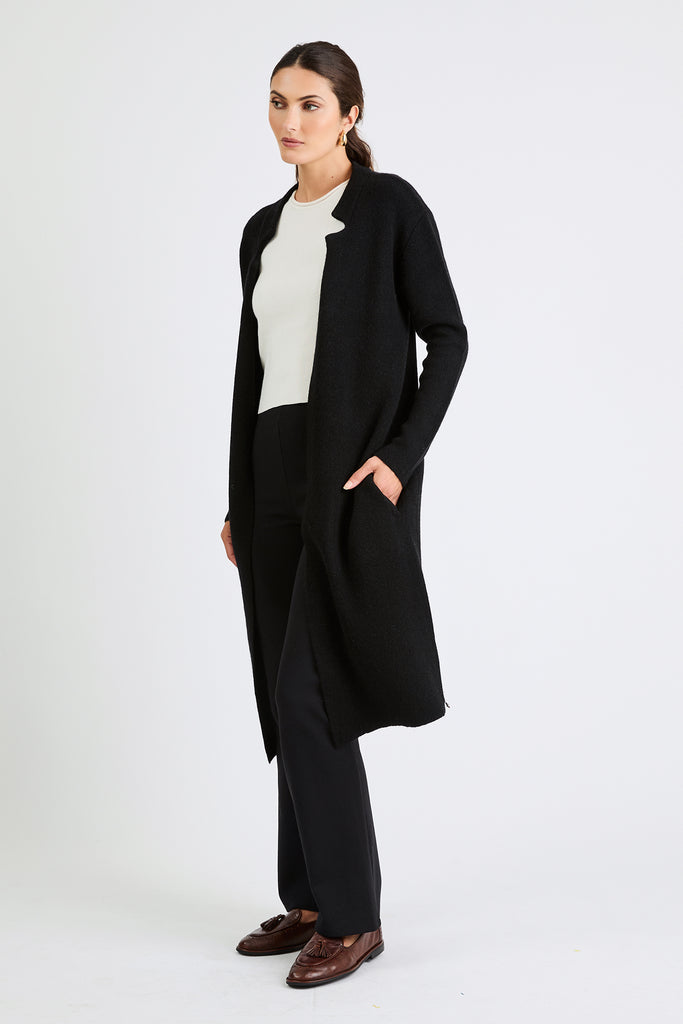 + Beryll Wren Cashmere Coat | Black