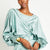Ali Silk Wrap Top | Mint - +Beryll Worn By Good People