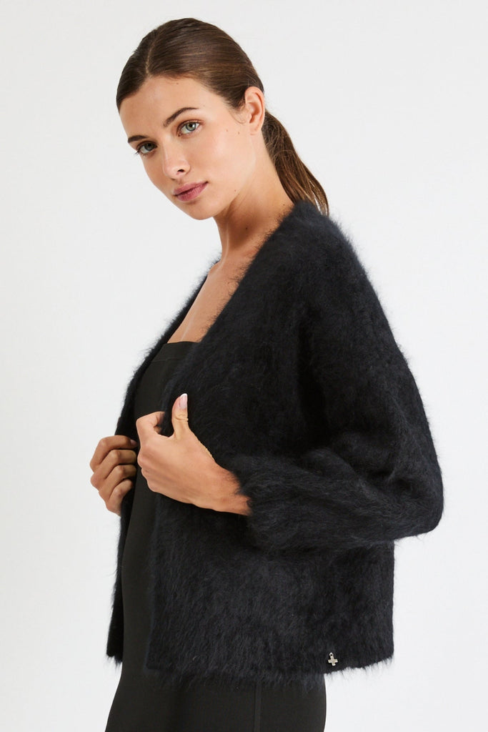 Anita Cashmere Cropped Cardigan | Black - +Beryll Worn By Good People