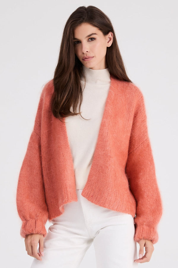 Anita Cashmere Cropped Cardigan | Sunrise - +Beryll Worn By Good People