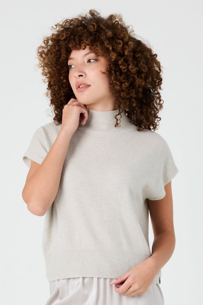 Anne Cashmere Cap Sleeve Top | Abalone - +Beryll Worn By Good People