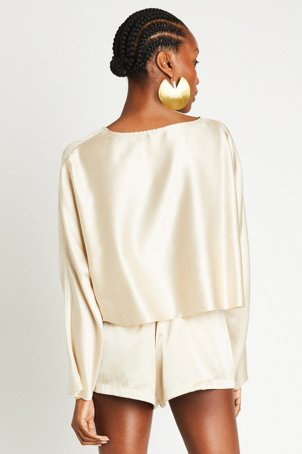 Awar Silk Shorts | Latte - +Beryll Worn By Good People