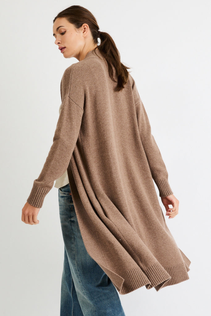 Debbie Long Cashmere Cardigan | Truffle