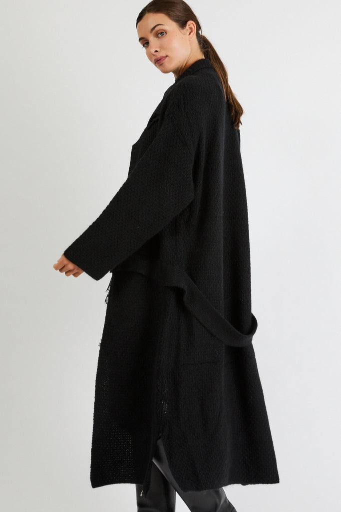 Marianne Cashmere Coat | Black