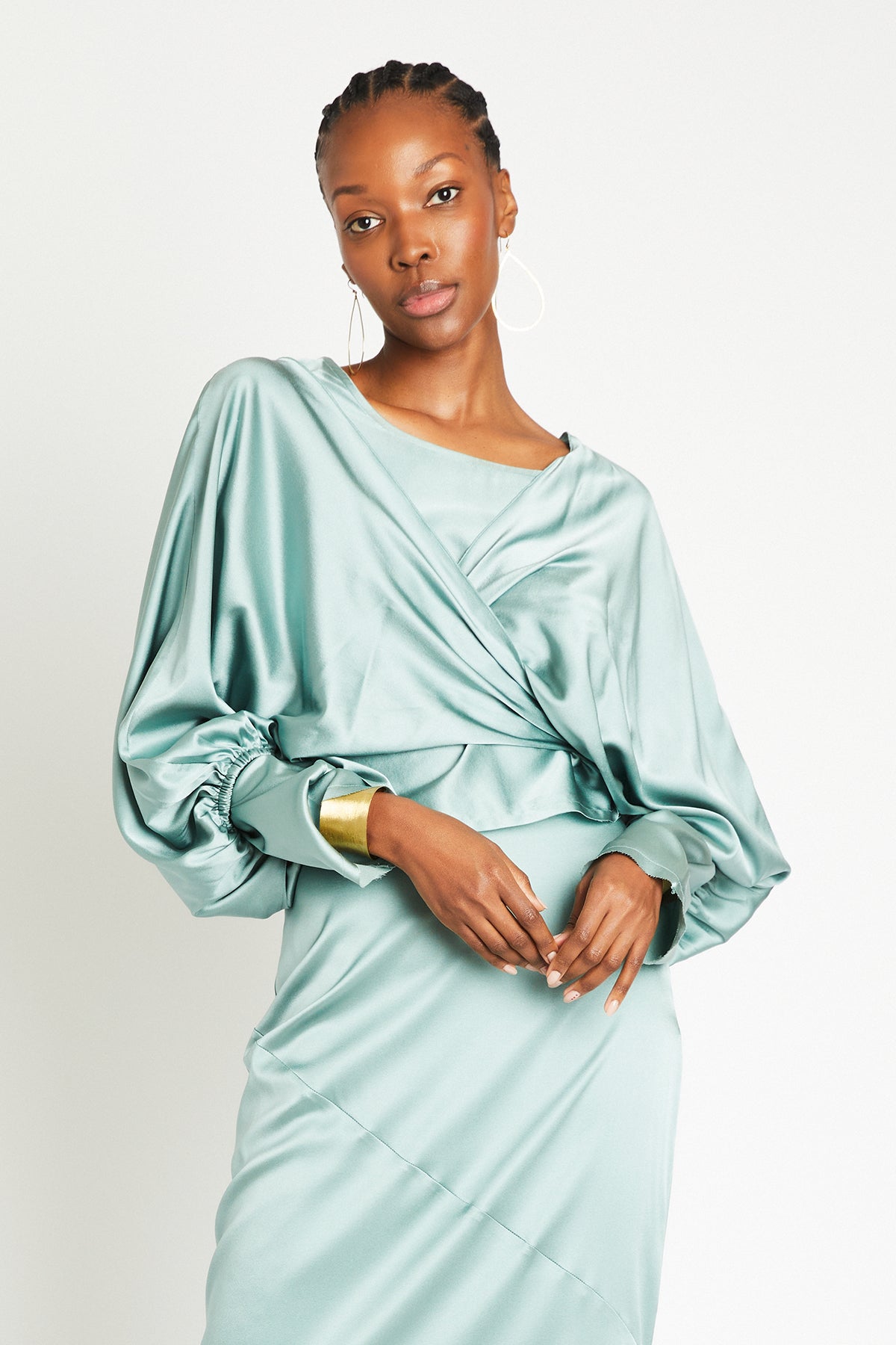 + Beryll Ali Silk Wrap Top | Mint - + Beryll Ali Silk Wrap Top | Mint - +Beryll Worn By Good People