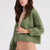 + Beryll Anita Cashmere Cropped Cardigan | Kelp Green - +Beryll Worn By Good People