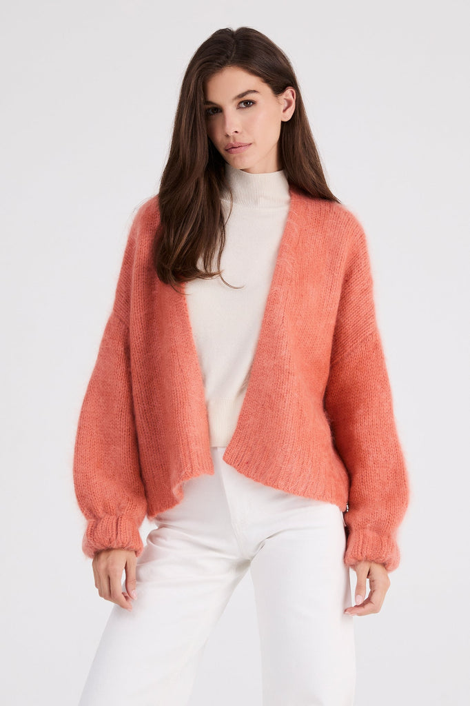 + Beryll Anita Cashmere Cropped Cardigan | Sunrise - +Beryll Worn By Good People