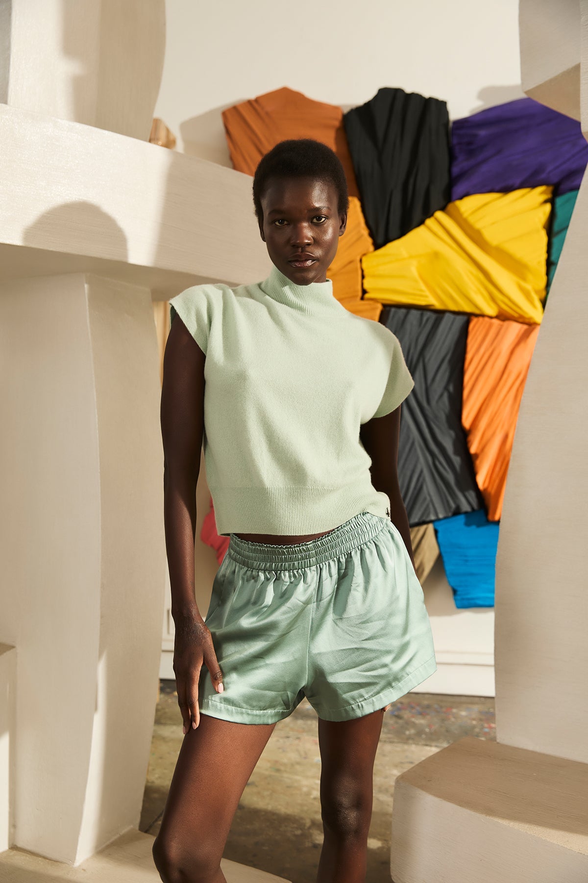 + Beryll Anne Cashmere Cap Sleeve Top | Mint - + Beryll Anne Cashmere Cap Sleeve Top | Mint - +Beryll Worn By Good People