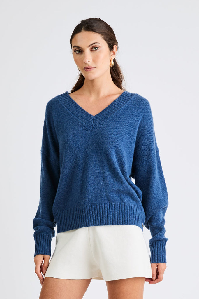 + Beryll Bonnie Cashmere Sweater | Classic Blue - +Beryll Worn By Good People