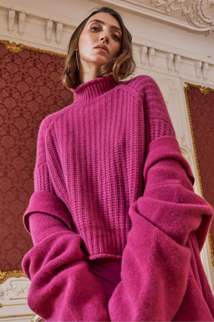 + Beryll Carole Cashmere Sweater | Dragon Fruit - +Beryll Worn By Good People