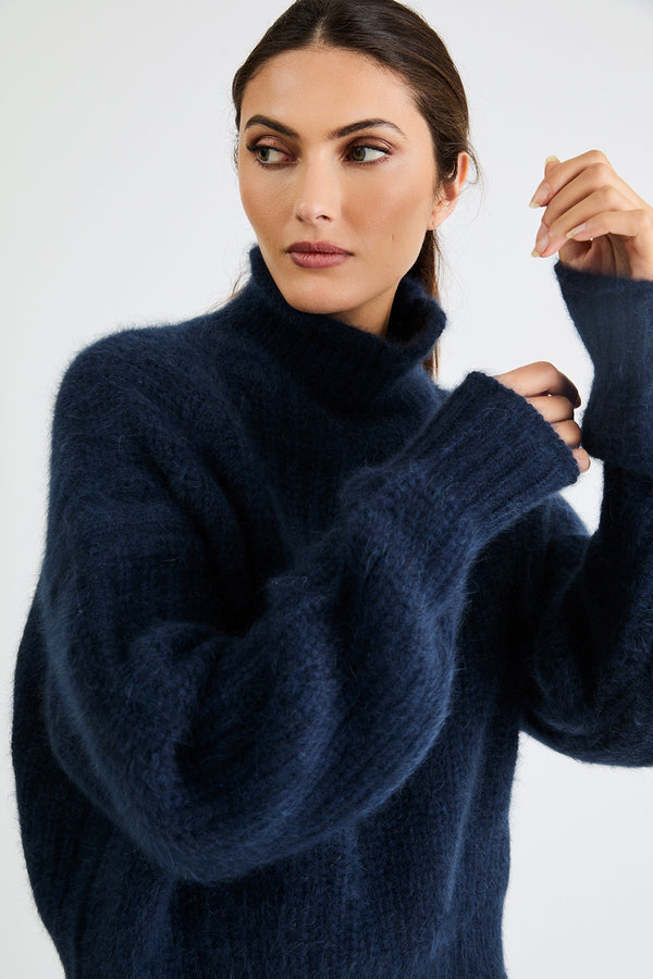+ Beryll Carole Cashmere Sweater | Indigo - +Beryll Worn By Good People