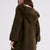 + Beryll Cashmere Cropped Coat with Hood | Kelp Green - +Beryll Worn By Good People