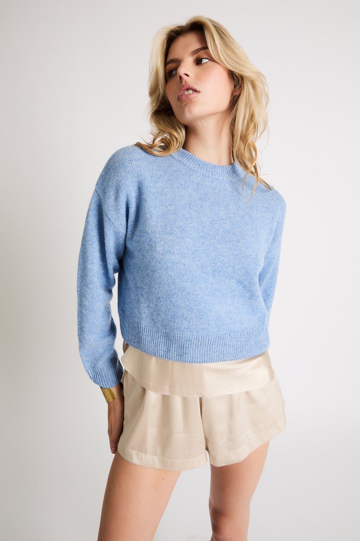 + Beryll Madison Cashmere Sweater | Sky Blue - +Beryll Cashmere Sweater Madison | Sky Blue - +Beryll Worn By Good People