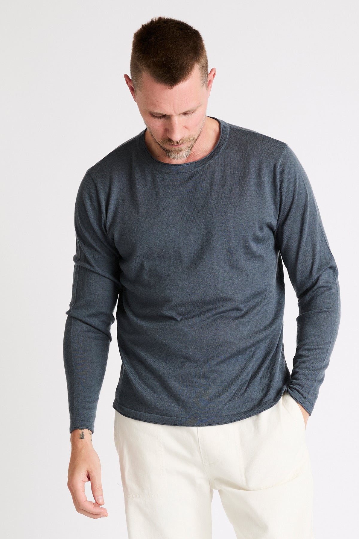 + Beryll Charles Cashmere Sweater | Dark Cloud - +Beryll Charles Cashmere Sweater | Dark Cloud - +Beryll Worn By Good People