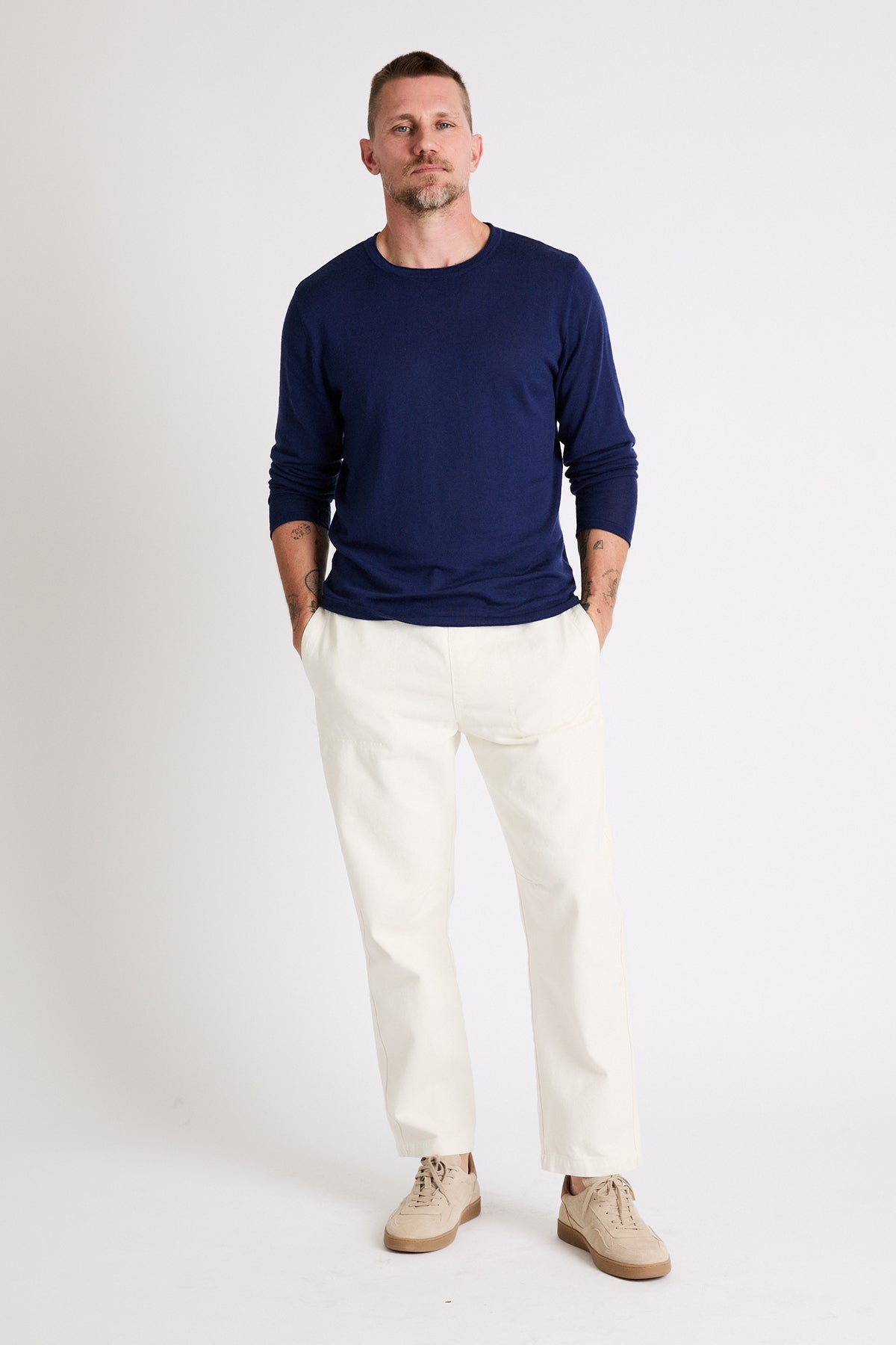 + Beryll Charles Cashmere Sweater | Deep Sea - +Beryll Charles Cashmere Sweater | Deep Sea - +Beryll Worn By Good People