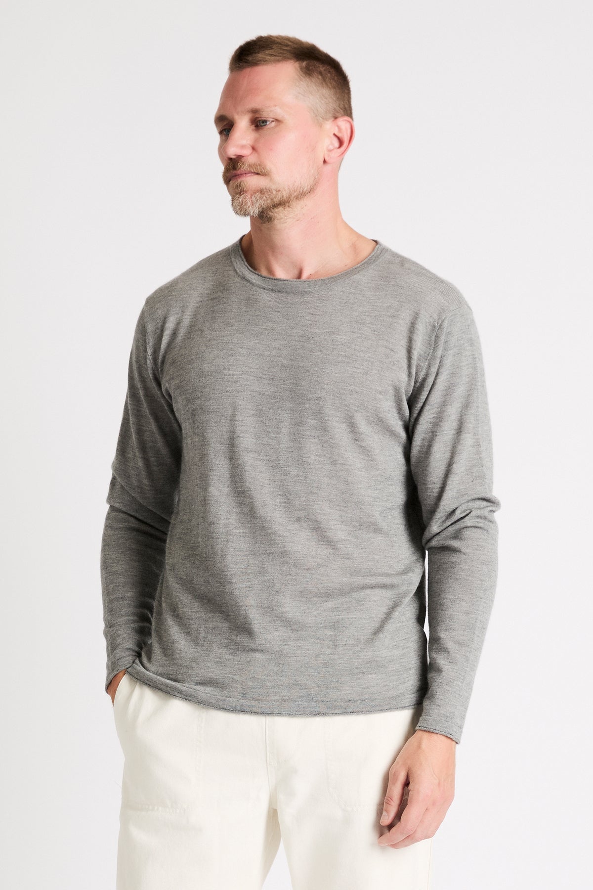 + Beryll Charles Cashmere Sweater | Foggy - +Beryll Charles Cashmere Sweater | Foggy - +Beryll Worn By Good People