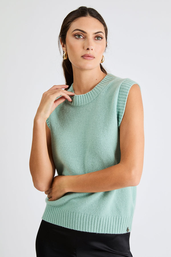 + Beryll Chloe Cashmere Top | Seafoam - +Beryll Worn By Good People