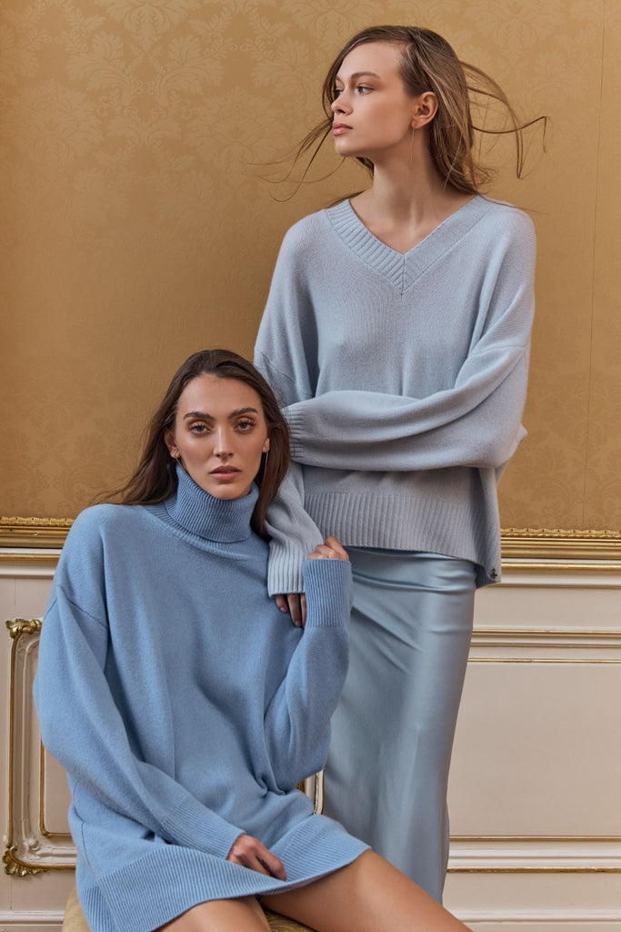 + Beryll Clyde Cashmere Sweater | Pale Blue - +Beryll Worn By Good People