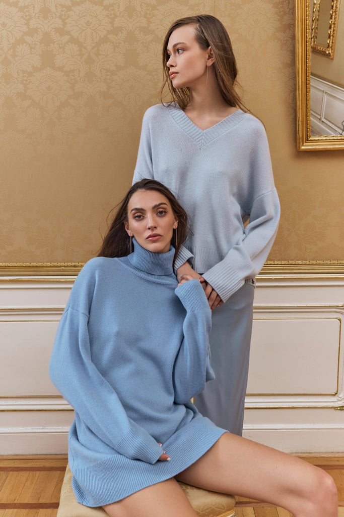 + Beryll Clyde Cashmere Sweater | Pale Blue - +Beryll Worn By Good People