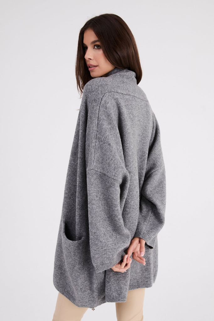 + Beryll Cocoon Cardigan | Gray - +Beryll Worn By Good People