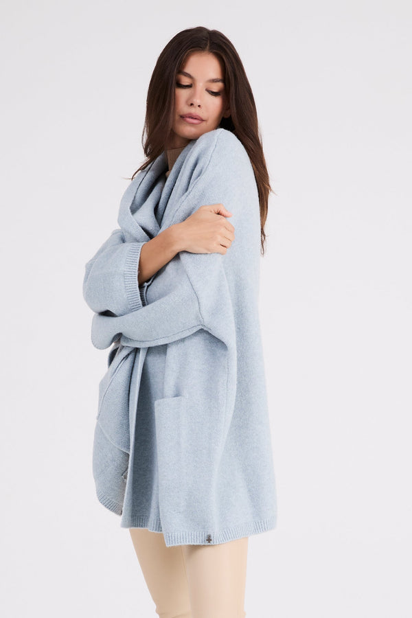 + Beryll Cocoon Cardigan | Ice Blue - +Beryll Worn By Good People