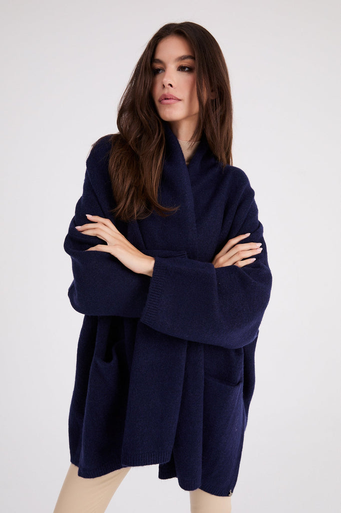 + Beryll Cocoon Cardigan | Navy - +Beryll Worn By Good People