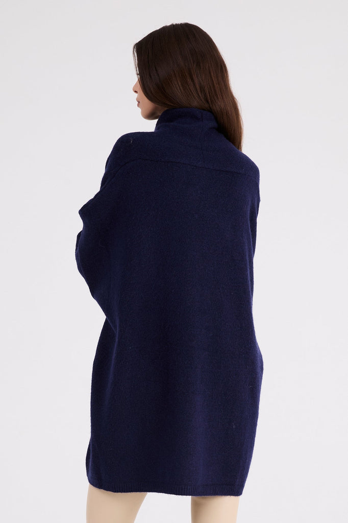 Navy cocoon cardigan hotsell