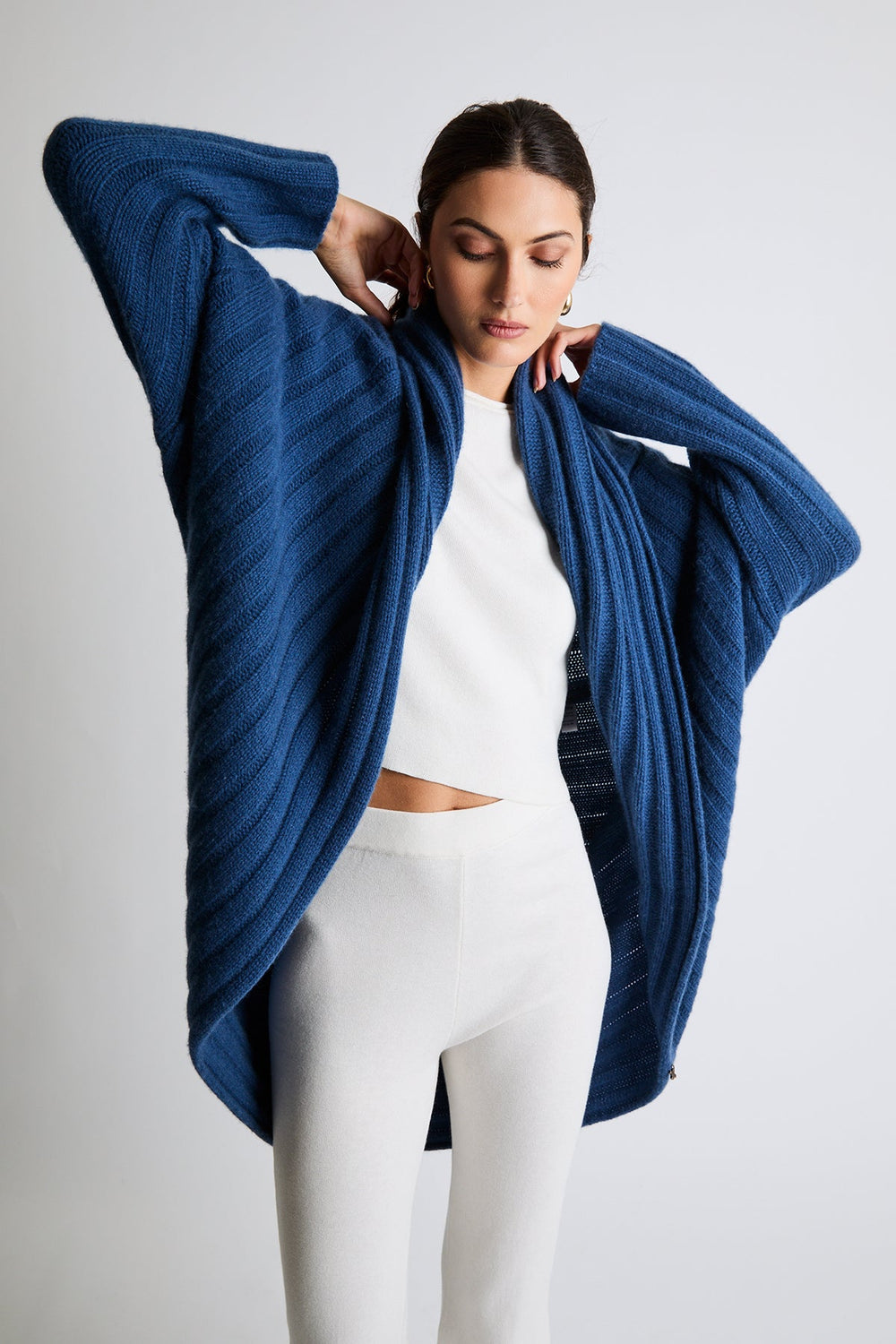+ Beryll Cocoon Cashmere Cardigan | Classic Blue - + Beryll Cocoon Cashmere Cardigan | Classic Blue - +Beryll Worn By Good People