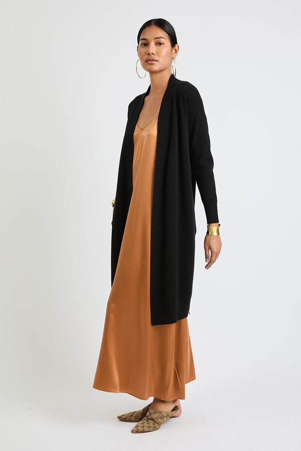 + Beryll Debbie Long Cashmere Cardigan | Black - +Beryll Worn By Good People