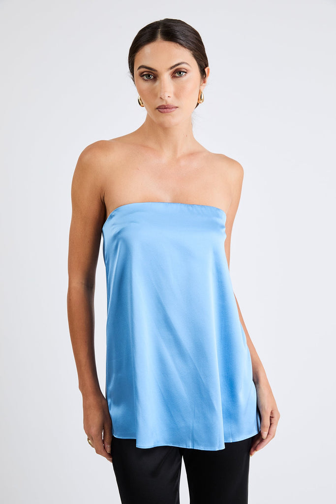 +Beryll Elsa Top | Powder Blue - +Beryll Worn By Good People