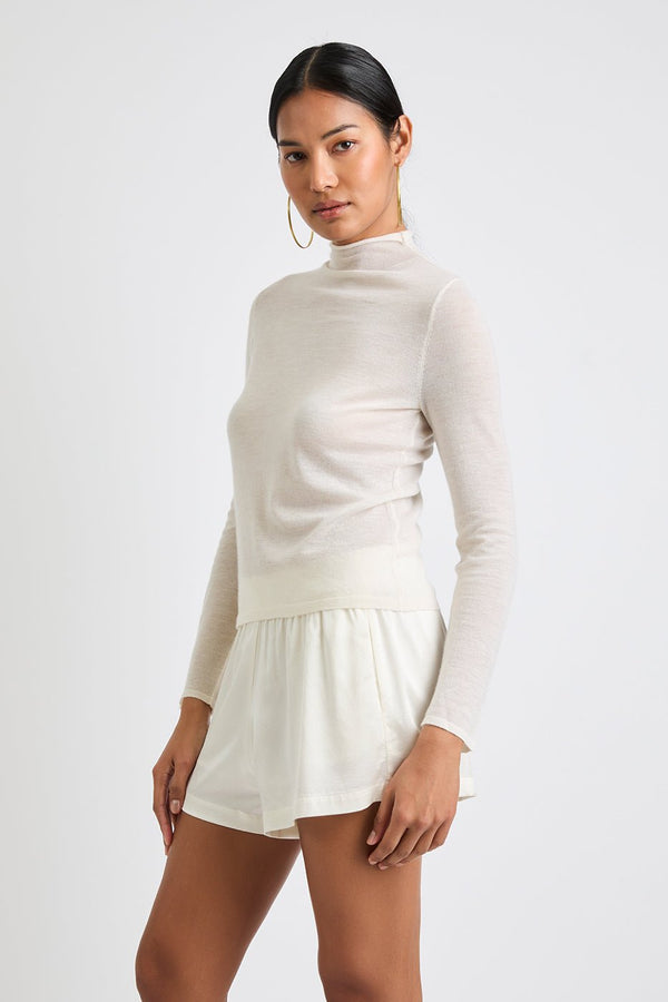 + Beryll Kim Tissue Top | Ivory - +Beryll Worn By Good People
